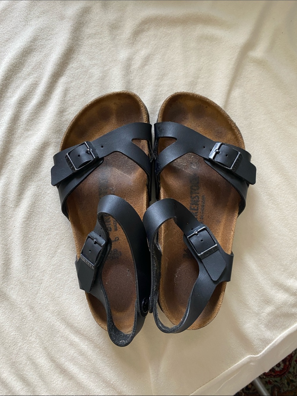 Black Birkenstock sandals